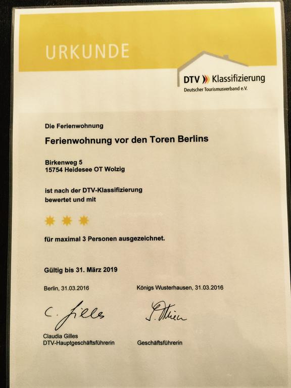 Ferienwohnung Vor Den Toren Berlins Heidesee Екстериор снимка